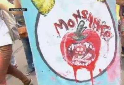Tohum canavarı protesto edildi