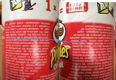 Pringles ambalajındaki sorun ne?